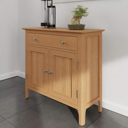 PPS Oak : Tủ Bếp Gỗ Sồi Mini - 2 Cánh + 1 Ngăn Kéo